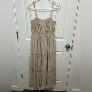 Wishlist Apparel Chic Beige Maxi Dress